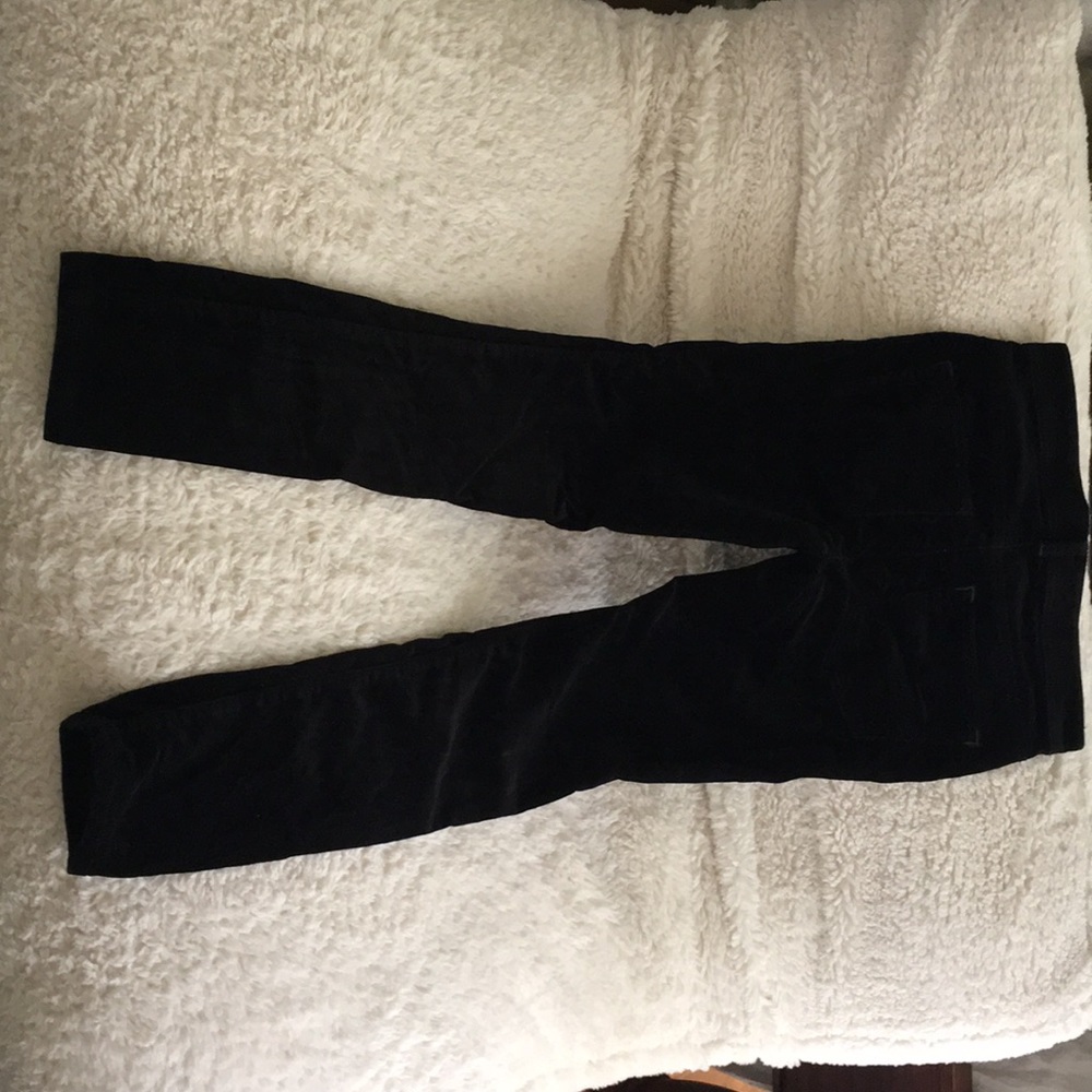Pilcro black velvet pants